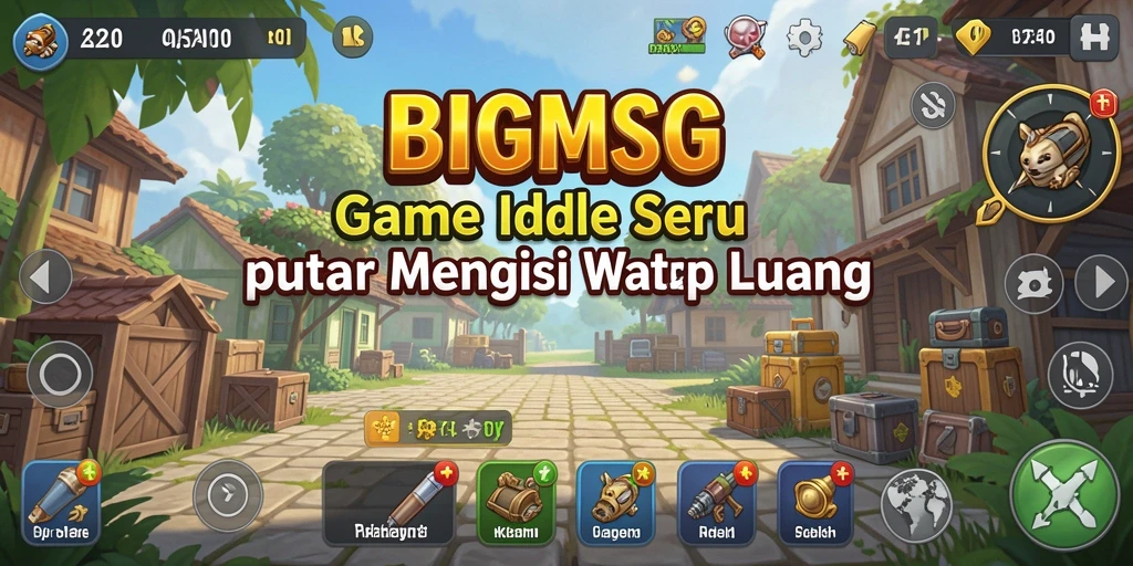 Tampilan gameplay BIGMSG yang seru dan menarik.