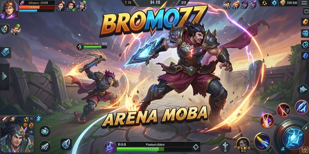 Tampilan seru pertarungan di arena BROMO77.