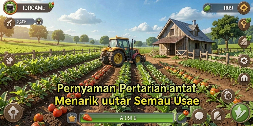 Tangkapan layar IDRGAME menunjukkan gameplay bertani yang seru dan interaktif.
