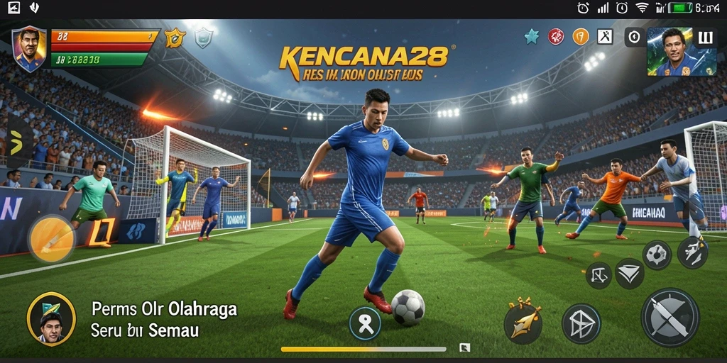 Screenshot gameplay KENCANA28 yang menampilkan aksi olahraga mendebarkan.