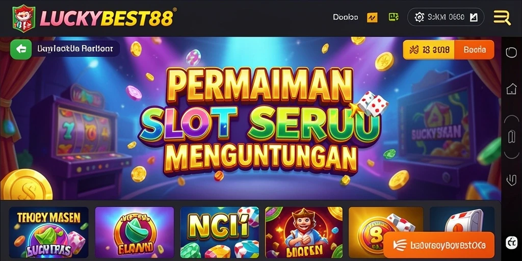Tampilan gameplay menarik dari LUCKYBEST88 dengan fitur slot yang menawan.