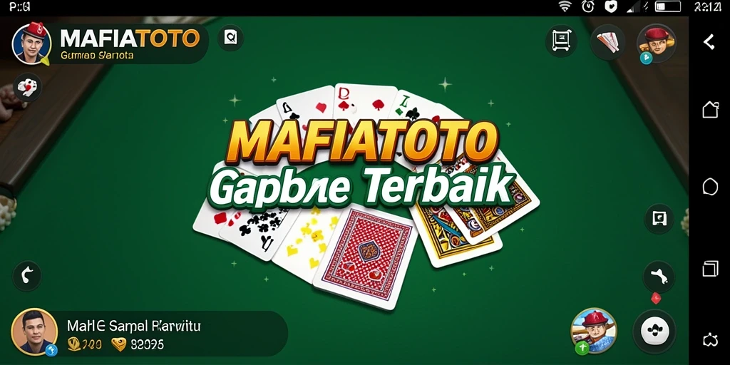 Tampilan gameplay Gaple yang seru di MAFIATOTO.