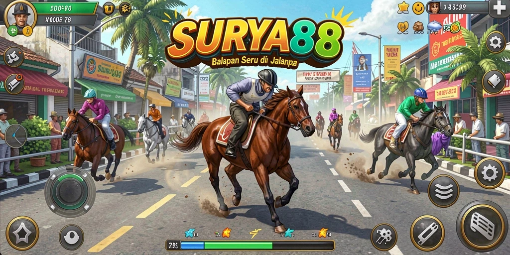 Gameplay Racing SURYA88 dengan grafik menakjubkan.