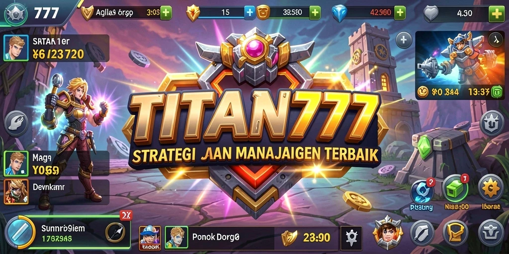 Tampilan menarik gameplay strategis di TITAN777.